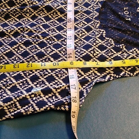 Loft Sleeveless Asymmetrical Cotton & Lace Women's M Top - Picture 5 of 7